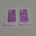 for iPhone 13 Case Clear, Neon Bright Vibrant Color, Transparent Jelly Protective Silicone Phone Case Design for Women Girly Cute, Thin Slim Fit Soft Flexible TPU Bumper, Neon Purple, 2 Pack