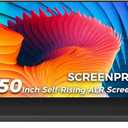 SCREENPRO 150 inch Non-Tensioned Floor Rising Projector Screen, Motorized Self-Rising ALR Projector Screen with Remote, 16:9 Electric Home Theater Screen for 4K Ultra Short Throw Laser Projector