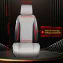 Front Car Seat Covers for Hyundai,Leather Waterproof Seat Protector Custom Fit Hyundai Sonata Elantra Santa Fe Santa Cruz Tucson Palisade Veloster,2 Pack,Gray