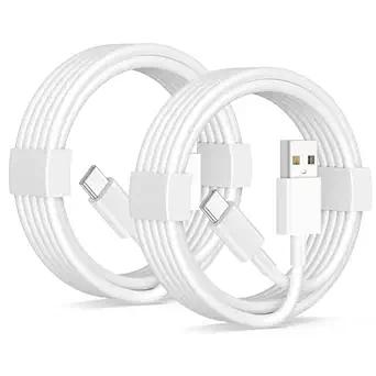 Car Carplay Cable for iPhone 17/17 Pro/Air/16e/16/15 Pro Max/Plus Cable, 2Pack USB A to USB C for CarPlay USBC Cord, iPad, Galaxy, Pixel, Android Accessories Charging Wire Type-C Car Charger Cord 