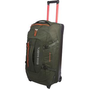 Eddie Bauer Expedition Rolling Duffel Bag with Wheels | Travel | Check-In | Luggage | Rugged | Durable - Dark Thyme, 30"