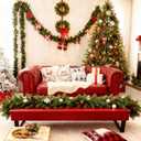 MEMOVAN Christmas Norfolk Pine Branches 18inch Artificial Green Pine Stem Real Touch Faux Cedar Pine Stem Lifelike Greenery Pines Picks Sprays for Vases DIY Flower Xmas Wreath Garland Craft Home Decor