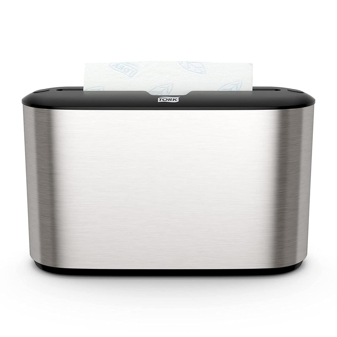 Tork Xpress Stainless Steel Paper Towel Dispenser Compact Design, Fits H2 Hand Towels, Ideal for Home Use Single Unit (302030)