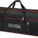 AKOZLIN 88 Key Keyboard Case, Padded Piano Bag with Handle and Adjustable Shoulder Straps, Large Portable Piano Keyboard Case, Soft Keyboard Gig Bag with Pockets for Accessories 57.5"x18"x6.75", For Full 88key-57.5"x18"x6.75"
