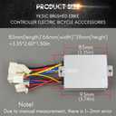 36V Brushed Electric Motor Kit 2500RPM High Speed Brush DC Motor Controller 500W Electric Bike Scooter Motor with Brushed Controller for Dirt Bike Crazy Cart Mini Motorcycle Upgrade and Conversion
