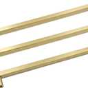Goldenwarm 25 Pack Gold Cabinet Handles 10"(256mm) Brushed Brass Cabinet Pulls T Bar Drawer Pulls for Kitchen Cupboard & Drawer Hardware