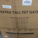41" Extra Tall Baby Gate for Big Dog No Jumping Over,54.7-63.0" Wide Pet Safety Gate Indoor for Doorways No Drilling,Auto Close Child Puppy Gates for Stairways Pressure Mounted (Black)