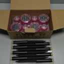 Valentine's Day Solar Lights Outdoor 8 Pack Mother's Day Solar Pathway Lights Outdoor Pink Purple Mushroom LED Waterproof Lighting Stake for Women Outside Yard Path Garden Lawn Landscape