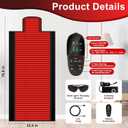 Red Light Therapy Mat, 2in1 LEDs (660nm& 850nm) Red Light Therapy Blanket, Premium Material, Adjustable Timer & Intensity