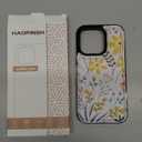 HAOPINSH for iPhone 14 Pro Wallet Case with Card Holder, Floral Flower Pattern Back Flip Folio PU Leather Kickstand Card Slots Case for Women Girls, Double Magnetic Clasp Shockproof Cover 6.1"