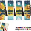 4 PCS Diamond Art Bookmarks for Adult Reader and Crafts Lovers
