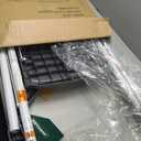 HBTower Kids 2 Steps Step Stool, Toddler Tower for Kitchen Counter Learning, Toddler Kitchen Stool Helper with Anti-Drop Safty Railing Kids Standing Folding Stepper (Gray)