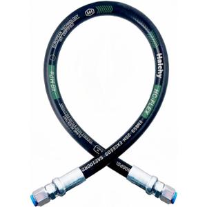 Haichy 26711-06-06-18 Hydraulic Hose Swivel Assembly 3/8" Hydraulic Hose with Female JIC X Female JIC, 18" Long, 4785 PSI