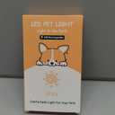 Tubasion 2-Pack Dog Lights for Night Walking, Upgraded 8 Modes Rechargeable Dog Collar Lights for Nighttime Clip On, IPX6 Waterproof and Silicone Band Safety Lights for Dog Collars