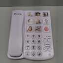 Excelltel Big Button Phone for Seniors, Corded Landline Telephone with Handsfree Function and 9 Groups of Memory, OneTouch Dialling,Suitable People with Vision Disorders/Hearing Damage (EXLD858HF)