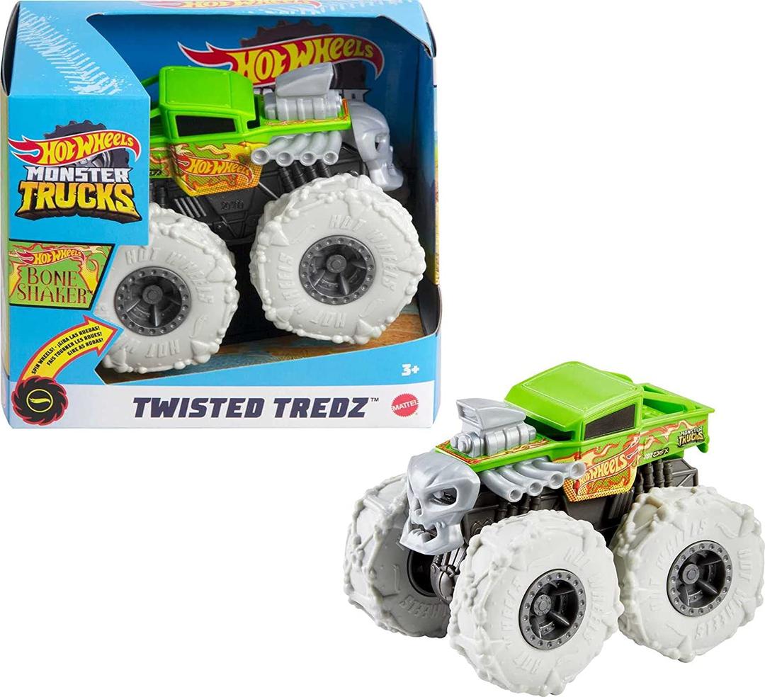 Hot Wheels, Monster Trucks 1/43, Giant Wheels, Toy for Kids to Create Incredible Crashes and Collisions, Model and Color Random