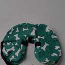 Supet Inflatable Dog Cone Collar Alternative After Surgery, Doggie Neck Donut Collar Recovery ECollar for Post Surgery, Soft Dog Cone for Small Medium Puppies Cats (S(Neck 7"-9.5"), T Bone Green)