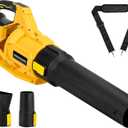 Cordless Leaf Blower for Dewalt 20V Battery - 650 CFM/125 MPH Electric Leaf Blower with Brushless Motor, 3-Speed Adjustable (100MPH) for Lawn/Yard Care - Battery Not Included