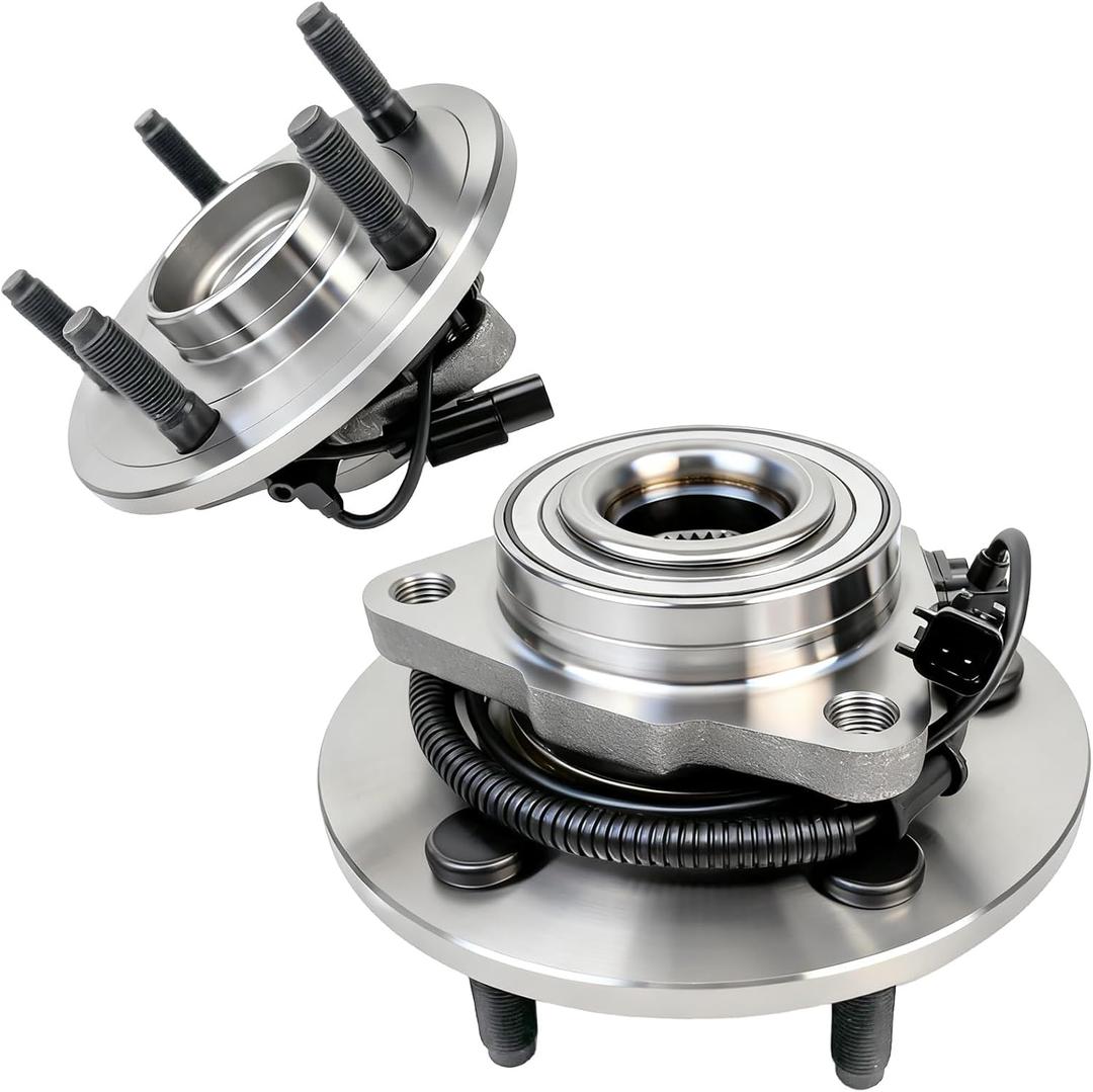 2Pcs 515126 Front Wheel Bearing Hub Assembly Compatible with Dodge Ram 1500 2009 2000 2010, Ram 1500 2011, w/ABS, 5 Lug