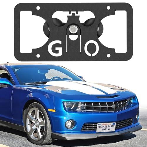 No Drill Front License Plate Bracket Mount Kit Compatible with Chevy Camaro 2010-2024, Front Bumper License Plate Mounting Kit