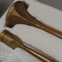 Gold Taper Candle Holder 3-Pack - Elegant Candlestick Holders for Wedding, Table, Party Decor - Holds 3/4 inch Taper Candles