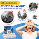 Cat Deterrent Outdoor & Indoor: 10Pack 100% Natural Cat Repellent Essential Oils Ball, Keep Cats Off Lawn, Yard, Plants, Garden, Mulch & Flower Permanently Against Scratch Chew, Keep Cats Away (10Pcs)