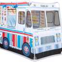 Melissa & Doug Fabric Double-Sided Food Truck Play Tent - Ice Cream and BBQ Role Play Toy Food Truck Tent, for Kids Ages 3+ (17.5 x 8.5 x 3.7, Multi-color)