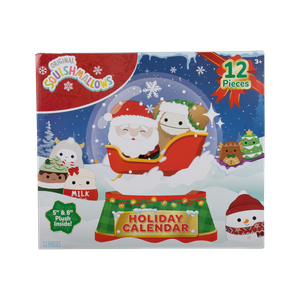 New Original Squishmallows 12 pc. Plush Holiday Calendar Box Set