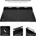 Stanbroil Full Size Griddle Insert for Weber Genesis II & LX 300 Series Gas Grills, Ceramic Coated Flat Top Griddle for Weber Genesis 310 315 335 340 345 & 325s - Black