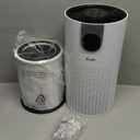 FreAire Air Purifiers for Home Large Room Covers up to 1800Ft, VisionAir 20dB Sleep Mode for Bedroom, with Real-Time AQI & PM2.5 Display,360Intake&Outlet Air Cleaner Pet-Friendly HEPA,HAP606,White