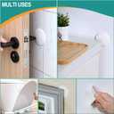 10-Pack Door Stoppers Wall Protector, [3.15"] Large White Silicone Door Bumpers with Strong Thickened Adhesive,Shock Absorbent Door Knobs Wall Protectors to Cover up Damage and Protect Wall Surfaces