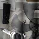 ZMISHIBO Ceiling Fans with Lights and Remote, 19.7'' Low Profile Ceiling Fan, 3000-6000K Dimmable Modern Flush Mount LED Fan Light, 6 Wind Speeds, Black Fandelier Ceiling Fans for Bedroom