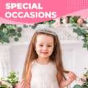 Birthday Tiara and Crown with Sash for Women, Hair Accessories for Wedding Party Costume (A1 - Silver)