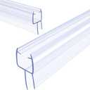 39" Shower Door Seal 2-Pack 3/8" Bottom Frameless Shower Doors Strip
