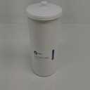 iDesign Freestanding Bathroom Toilet Paper Storage Holder with Lid for 3 Extra Rolls, White
