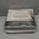 Mueller Ultratemp Bed Sheets Set, Super Soft 1800, 6 Piece California King Sheet Sets, Deep Pocket up to 16", Transfers Heat, Breathes Better, Hypoallergenic, Wrinkle-Resistant, Oeko-TEX, Light Grey
