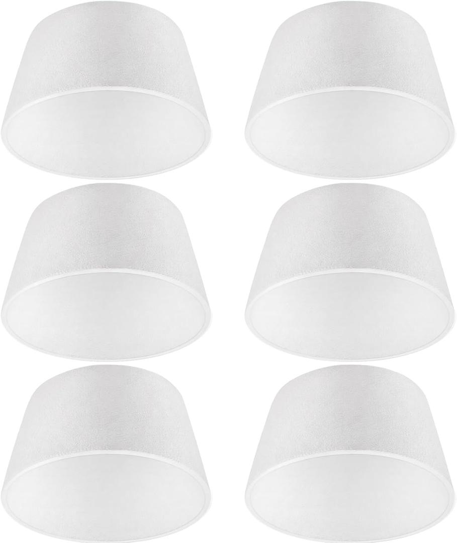 6 Pack Recessed Light Insulation Cover, Fire-Resistant Ceramic Fiber,Large 15" Base x 12" Top x 8" H Fits 6” & 5” Can Lights, Airtight Attic Cover for Blown In & Batt Insulation
