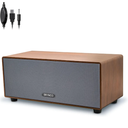 Upgraded Wired Computer Speakers for Desktop PC and Laptop, USB-Powered with 3.5mm Audio Jack, Rich Bass & Clear Sound for Home, Office, Gaming (Elegant Brown)