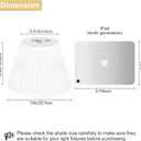 Small Pleated Lamp Shades Set of 2, White Empire Lamp Shades, 5.5" Top x 10" Bottom x 6.6" High, Small Lamp Shades for Table Lamps, Bedside Lamps, Wall Sconces, Spider, Bulb Clip Adapters Included