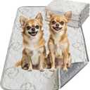 FXW Washable Pee Pads for Dogs, Puppy Pads with Super Absorbent, Specifically Designed for 24inch Cages, Rectangle, 23" x 17", 2 Packs