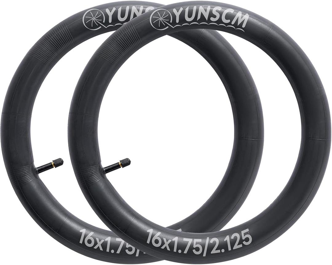 YunSCM 16''x1.75/ 2.125 Premium Inner Tubes Replacement for 16x1.75-2.125 Bicycle Tube/ BoB Revolution Strollers SE/ Pro/ Flex/ SU/ Strides Series/ Ironman Strollers Perfect Bob Stroller Tire Tube