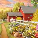 Bits and Pieces - 500 Piece Jigsaw Puzzle for Adults - Awaken III - 500 pc Sun Rising Over The Farm Jigsaw by Artist Alan Giana