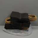 Joybe 100 Pack 6x3.25x8 Inch Small Black Paper Bags with Handles Bulk, Kraft Paper Gift Bags for Birthday Party Favors Grocery Retail Shopping Business Goody Merchandise Craft Blank Sacks (100pcs)
