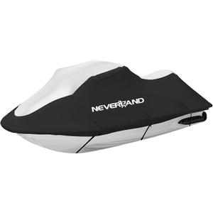NEVERLAND Jet Ski Cover Suitable for 2 3 Seater Jetski Covers Heavy Duty Waterproof 210D with 2 Air Vent Marine Grade UV Resistant Compatible with Yamaha Sea-Doo Kawasaki Lengths 135'' to 145" NEVERLAND Jet Ski Cover Suitable for 2 3 Seater Jetski Covers Heavy Duty Waterproof 210D with 2 Air Vent Marine Grade UV Resistant Compatible with Yamaha Sea-Doo Kawasaki Lengths 135'' to 145"