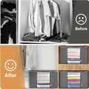 Non-Woven Clothes Storage Bag 90L - Large Capacity Dustproof Organizer with Clear Window for Seasonal Wardrobe