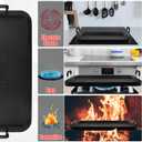 Flat Top Grill - Non-Stick Stovetop Griddle, Aluminum, Dishwasher Safe