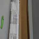 UNISHADES No Drill Blinds for Windows 1" Vinyl L-Shaped Slats Cordless Mini Blinds for Home, for Window Size 31" W 64" H White