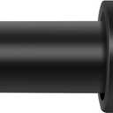 Curtain Rods for Windows 48 to 84 Inch, 1 Inch Black Rustic Curtain Rod For Bedroom, Indoor&Outdoor, Room Divider Adjustable Telescope Design Cap Finials (32" to 86")