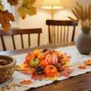 winemana Thanksgiving Fall Decorations for Home-6pcs Mini Pumpkins & 2pcs Gourds, 30pcs Leaves & 10pcs Acorns, 2pcs Pinecones Centerpiece Set-Harvest Decor for Table Mantel (Largest: 4.5" x 2.1")