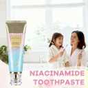Niacinamide Whitening Toothpaste, 2.5% Niacinamide Powerful Whitening Toothpaste, Natural Gentle Care, Deeply Removes Stains, Fresh Mint Flavor, Improves Gum Health, Freshens Breath (1 Pack)